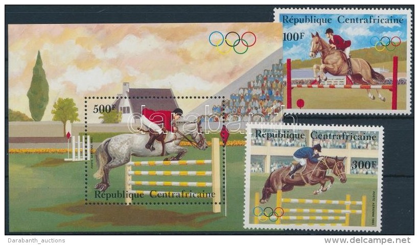 ** 1983 Ny&aacute;ri Olimpia Mi 956, 958 + Blokk Mi 246 - Andere & Zonder Classificatie