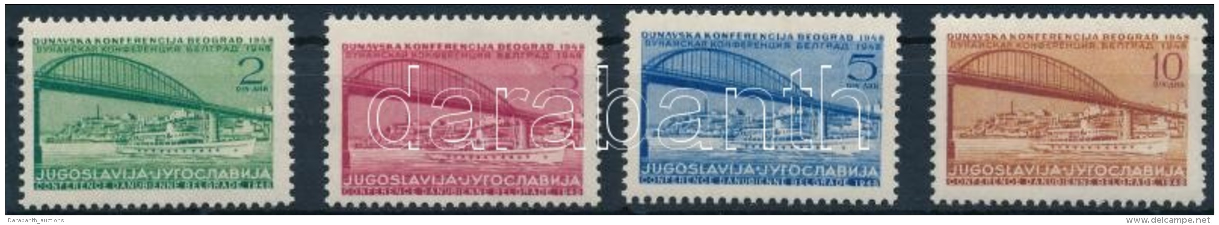 * 1948 Duna Konferencia Sor Mi 548-551 - Altri & Non Classificati