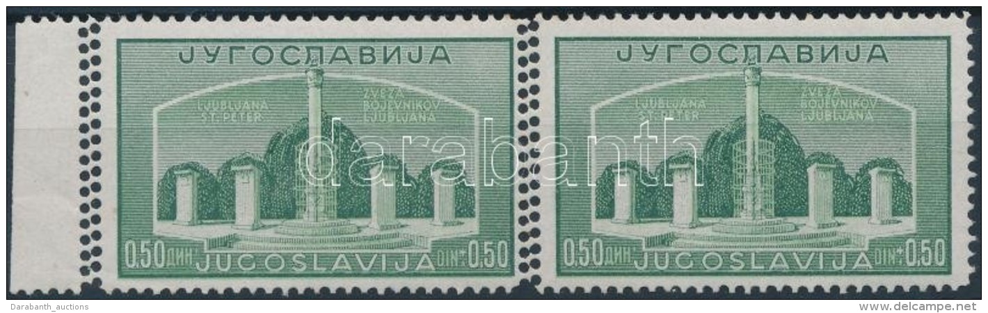 ** 1941 Mi 433 P&aacute;r F&uuml;ggÅ‘leges KettÅ‘s Fogaz&aacute;ssal / Pair With Double Vertical Perforation - Altri & Non Classificati