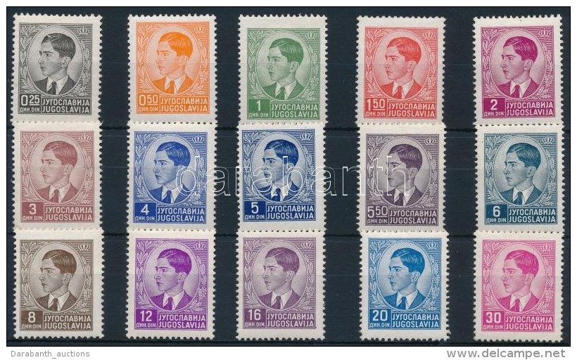 * 1939 II. P&eacute;ter Kir&aacute;ly Sor Mi 393-407 (**Mi EUR 40,-) - Altri & Non Classificati