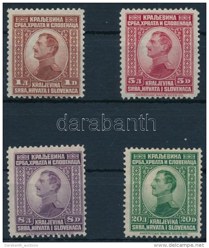 * 1923 Forgalmi Sor 4 &eacute;rt&eacute;ke Mi 169-172 - Altri & Non Classificati