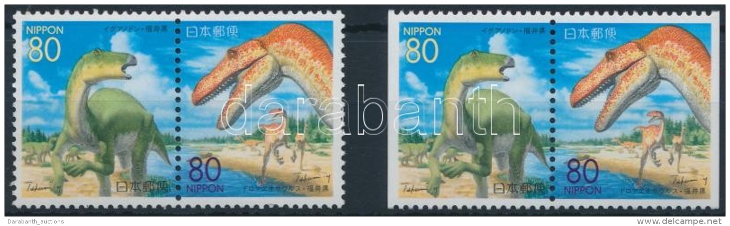 ** 1999 Prefekt&uacute;ra Kiad&aacute;s: Dinoszauruszok 2 Klf P&aacute;r Mi 2634-2635 A, D - Altri & Non Classificati