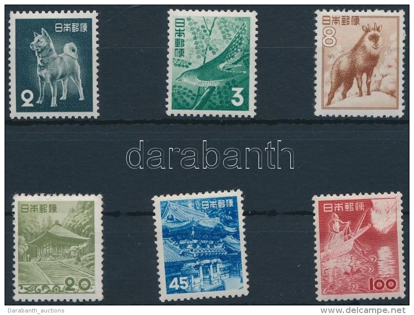 ** 1952/1954 N&ouml;v&eacute;nyek &eacute;s &aacute;llatok 6 &eacute;rt&eacute;k Mi 585-586, 588-589, 591-592 - Altri & Non Classificati