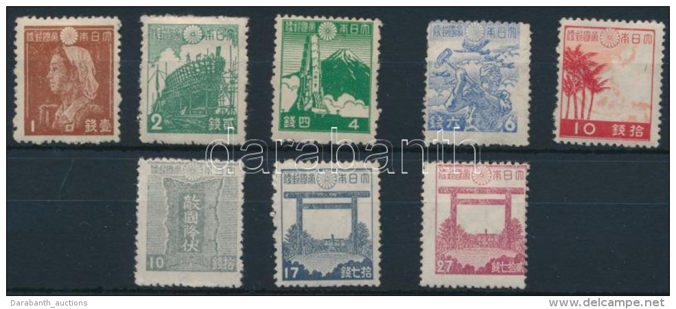 ** * 1942/1945 Forgalmi 8 &eacute;rt&eacute;k Mi 323-331 (Mi 326 Postatiszta / Mint Never Hinged) - Altri & Non Classificati