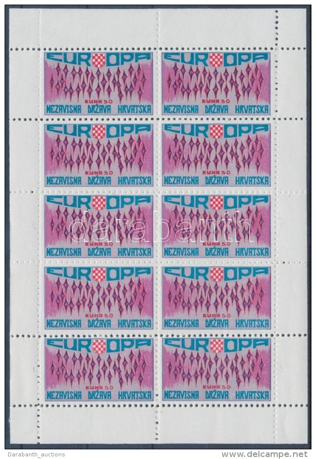 ** 1972 Eur&oacute;pa Emigr&aacute;ci&oacute;s Kiad&aacute;s 10-es Kis&iacute;v / Europe Exile Issue, Sheet Of 10 - Otros & Sin Clasificación