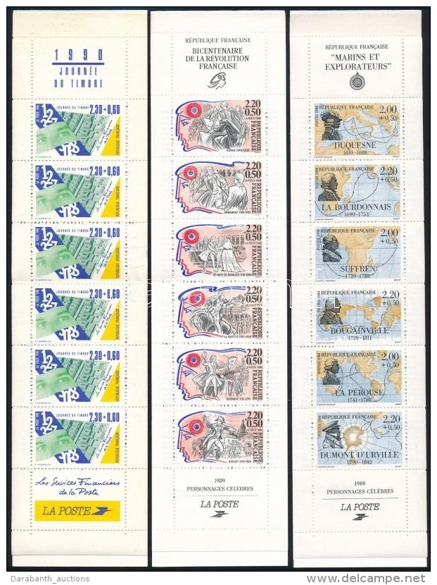 ** 1988-1990 3 Klf B&eacute;lyeg Mi MH 15, 16, 18 (Mi EUR 23,50) - Sonstige & Ohne Zuordnung