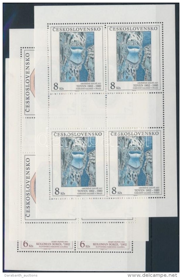 ** 1992 Nemzeti Gal&eacute;ria (XXV) Kis&iacute;v Sor Mi 3133-3135 - Andere & Zonder Classificatie