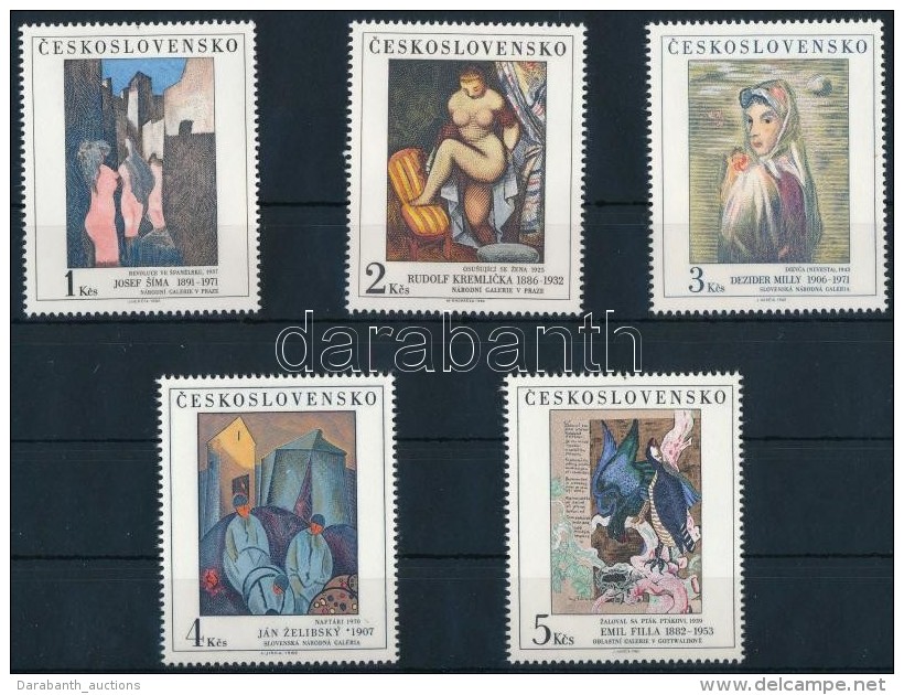 ** 1982 Nemzeti Gal&eacute;ria Sor + Kis&iacute;vsor Mi 2692-2696 - Altri & Non Classificati