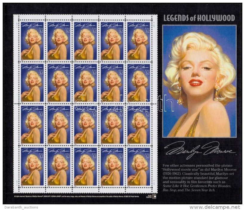 ** 1995 Marilyn Monroe Teljes &iacute;v Mi  2570 (Mi EUR 20,-) - Altri & Non Classificati