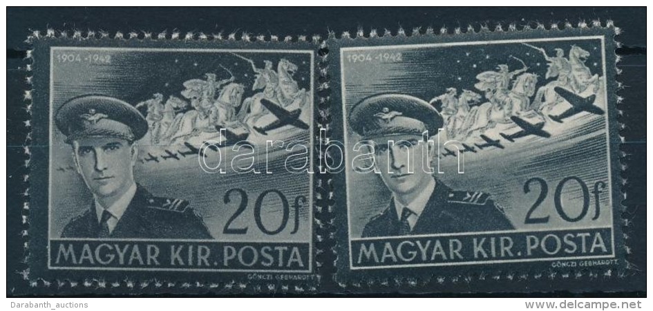 ** 1942 Korm&aacute;nyz&oacute;helyettesi Gy&aacute;szb&eacute;lyeg 7 Illetve 9 Csillaggal - Altri & Non Classificati