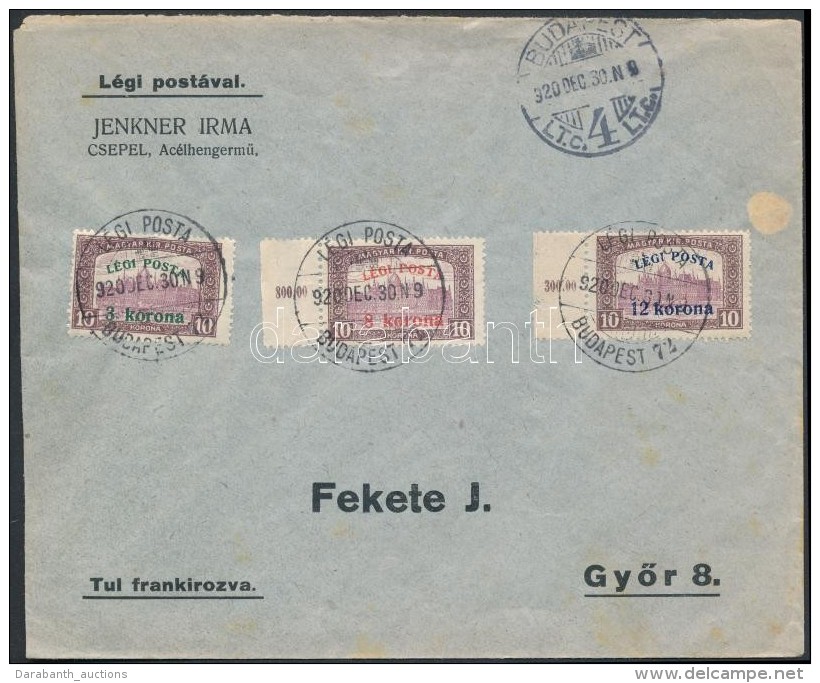 1920 L&eacute;giposta Sor Bor&iacute;t&eacute;kon, 2 &eacute;rt&eacute;k &iacute;vsz&eacute;li (11.000) / Mi... - Altri & Non Classificati