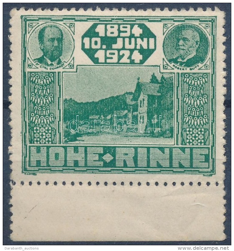 ** Hohe Rinne (IX.) 1924 Z&ouml;ld B&eacute;lyeg - Altri & Non Classificati