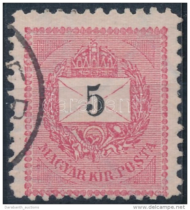 O 1898 Feketesz&aacute;m&uacute; 5kr 11 1/2 Fogaz&aacute;ssal - Altri & Non Classificati