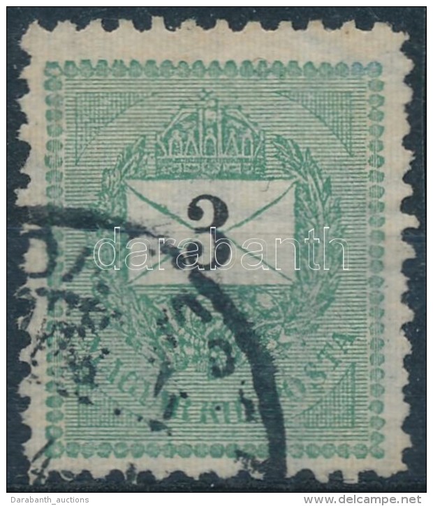 O 1898 Feketesz&aacute;m&uacute; 3kr 11 1/2 Fogaz&aacute;ssal - Altri & Non Classificati