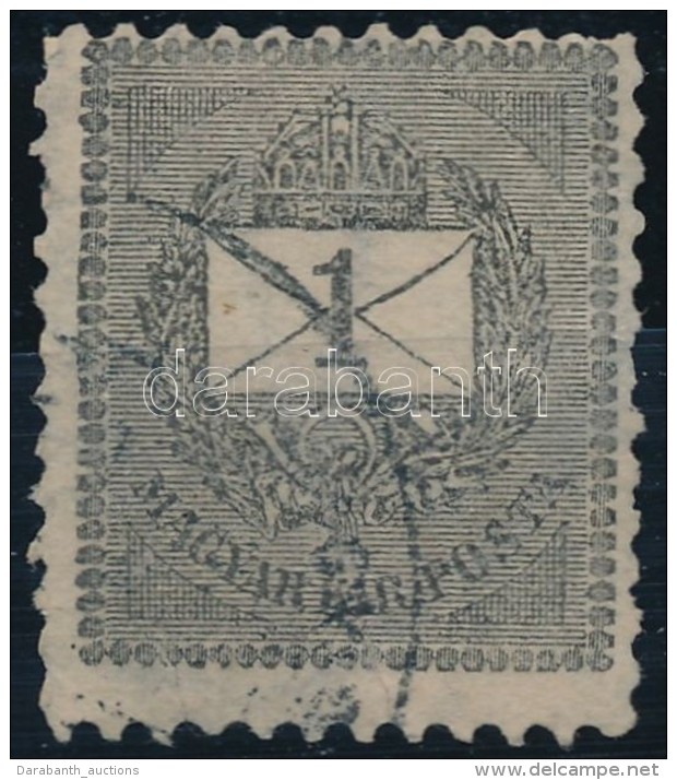 O 1898 Feketesz&aacute;m&uacute; 1kr 11 1/2 Fogaz&aacute;ssal (s&eacute;r&uuml;lt) - Altri & Non Classificati