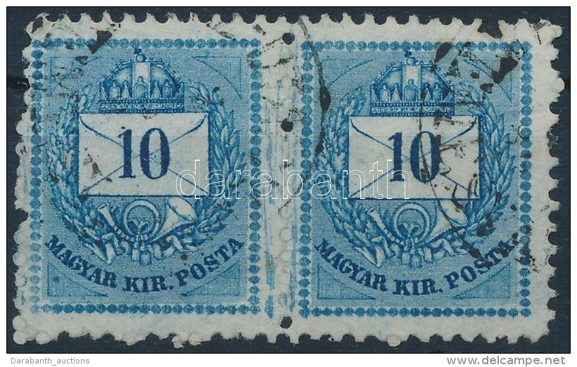 O 1881 Sz&iacute;nessz&aacute;m&uacute; 10kr P&aacute;r Gy&ouml;ngyjav&iacute;t&aacute;s + Karcok - Altri & Non Classificati