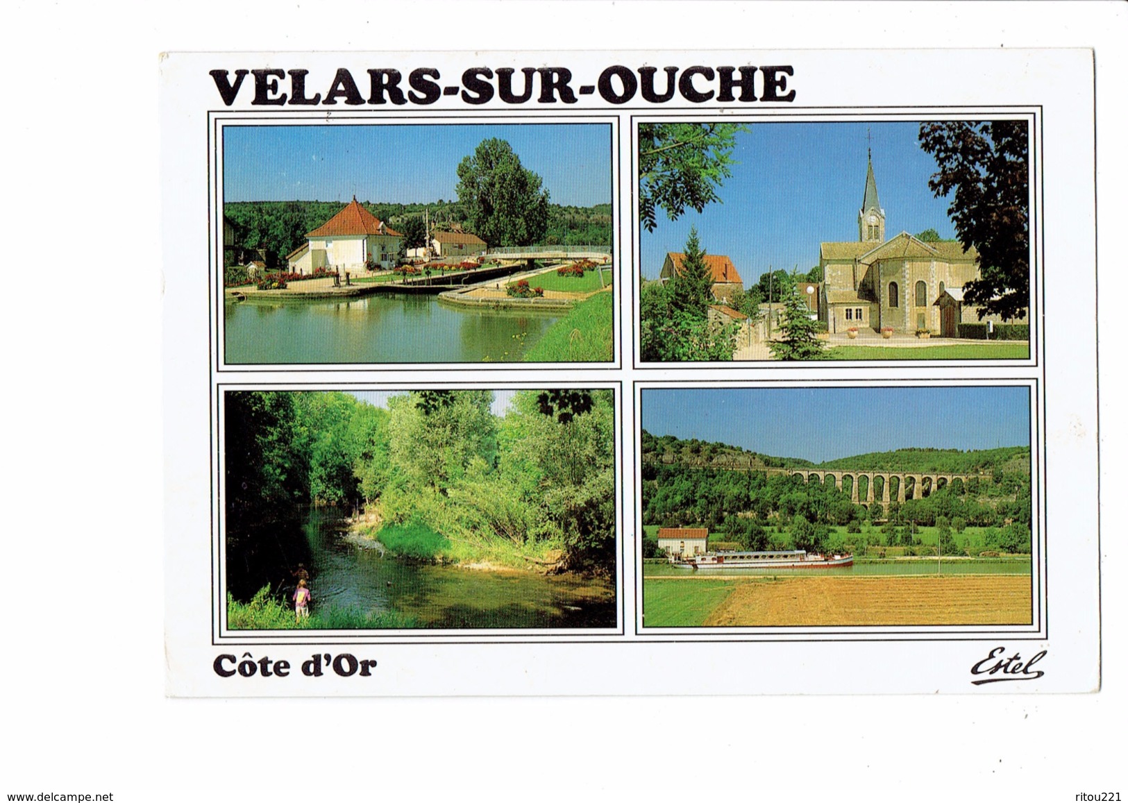 21 - VELARS SUR OUCHE - Côte D´Or - Canal De Bourgogne Péniche écluse Viaduc - 1991 - Autres & Non Classés