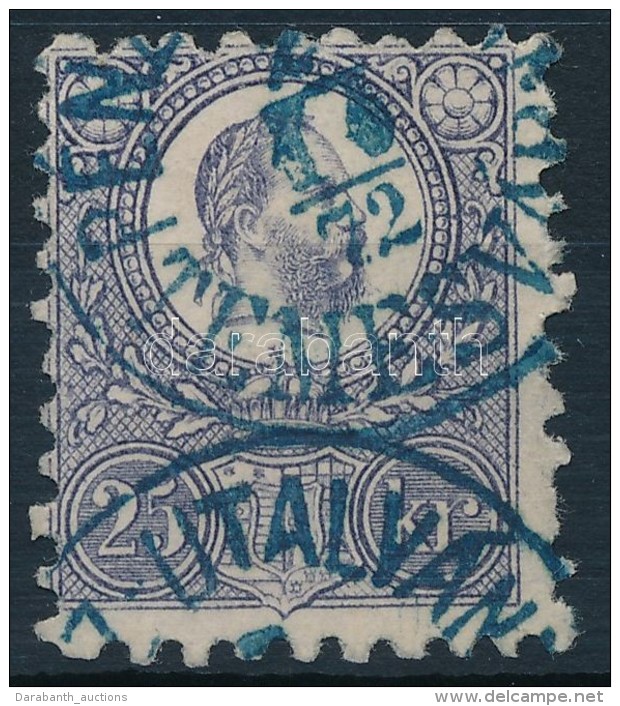 O 1871 R&eacute;znyomat 25kr K&eacute;k 'P&Eacute;NZ-UTALV&Aacute;NY / TEMESV&Aacute;R' - Altri & Non Classificati