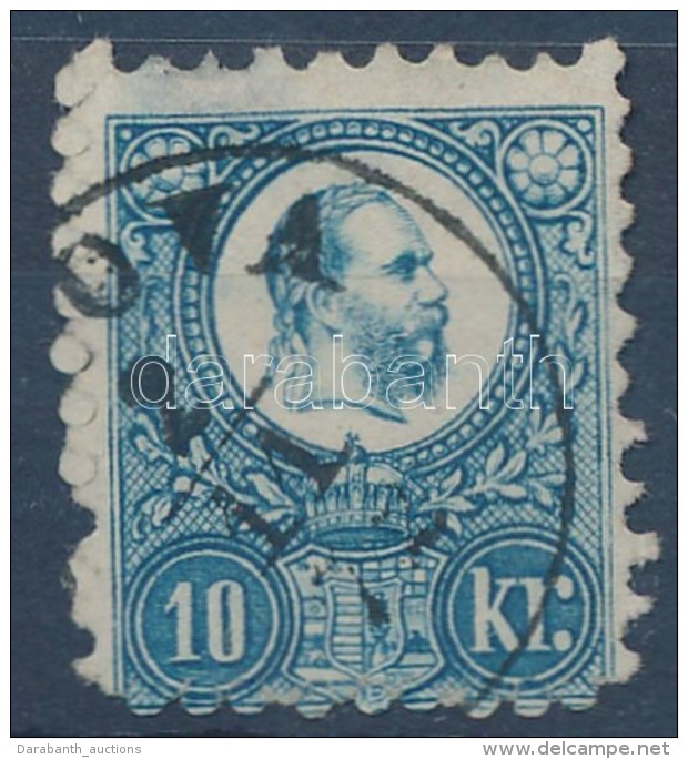 O 1871 R&eacute;znyomat 10kr Alul &eacute;rdekes Fogaz&aacute;ssal (elv&eacute;konyod&aacute;s / Thin Paper) - Altri & Non Classificati