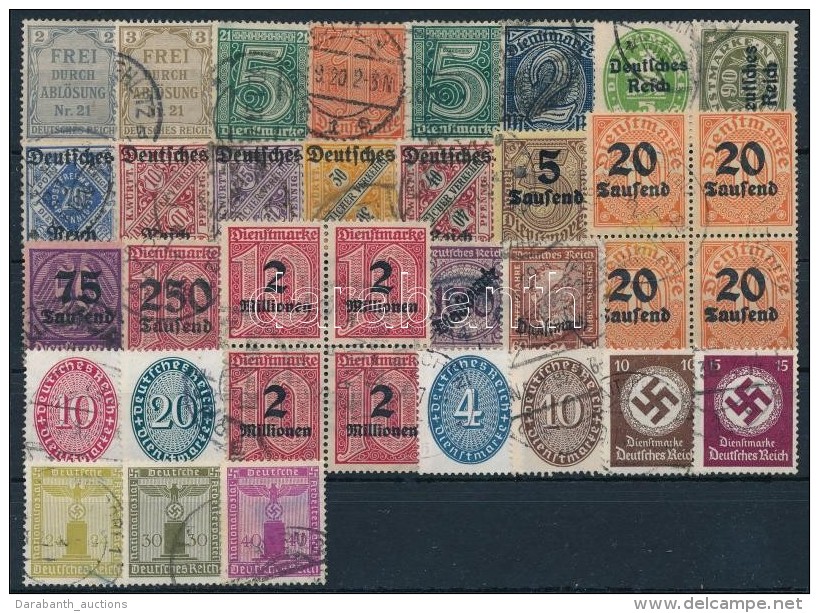 O Deutsches Reich, Hivatalos 1903-1938 Kis T&eacute;tel Stecklapon (Mi EUR 202.-) - Andere & Zonder Classificatie