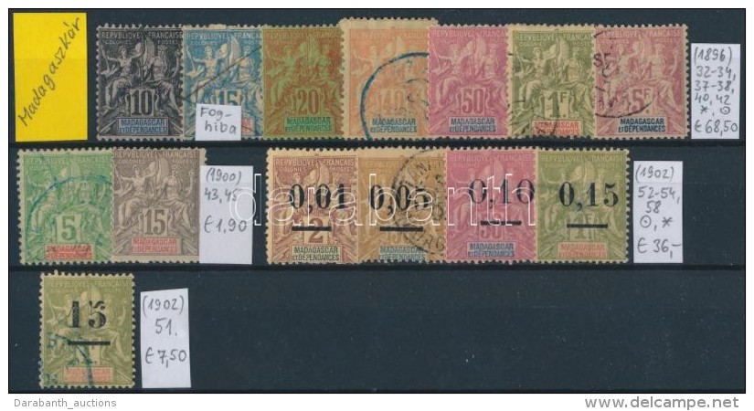 * O 1896-1902 Klasszikus &ouml;ssze&aacute;ll&iacute;t&aacute;s, 14 Db B&eacute;lyeg (Mi EUR 114,-) - Altri & Non Classificati