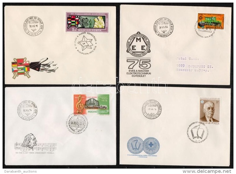 1974-1975 36 Db Kiad&aacute;s FDC-ken - Altri & Non Classificati