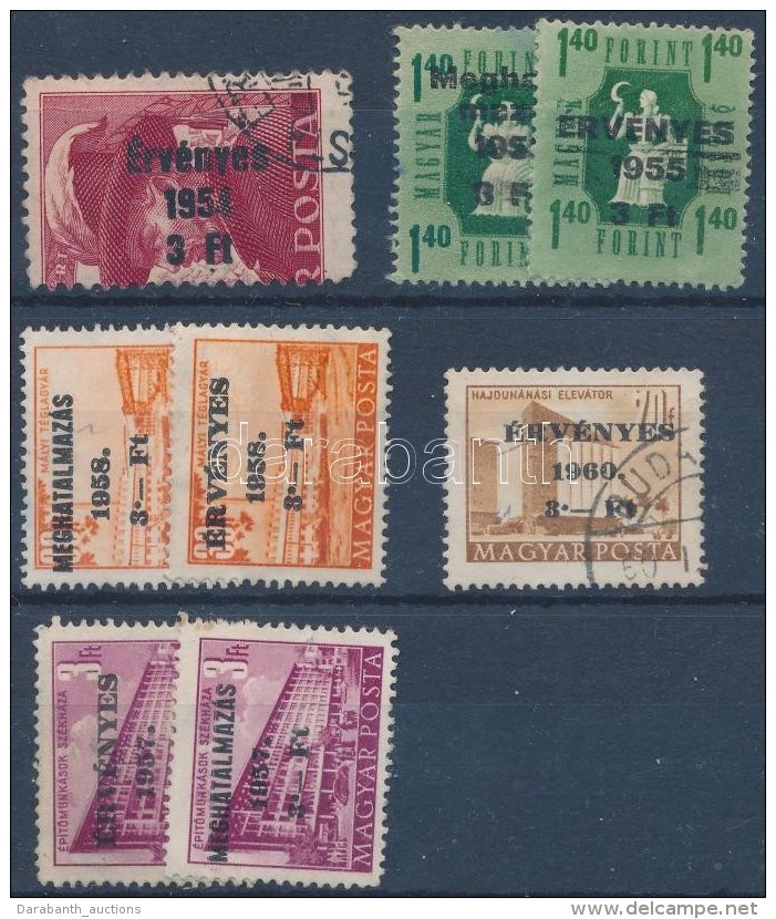 O 1951-1960 8 Db Meghatalmaz&aacute;s, &Eacute;rv&eacute;nyes B&eacute;lyeg - Altri & Non Classificati