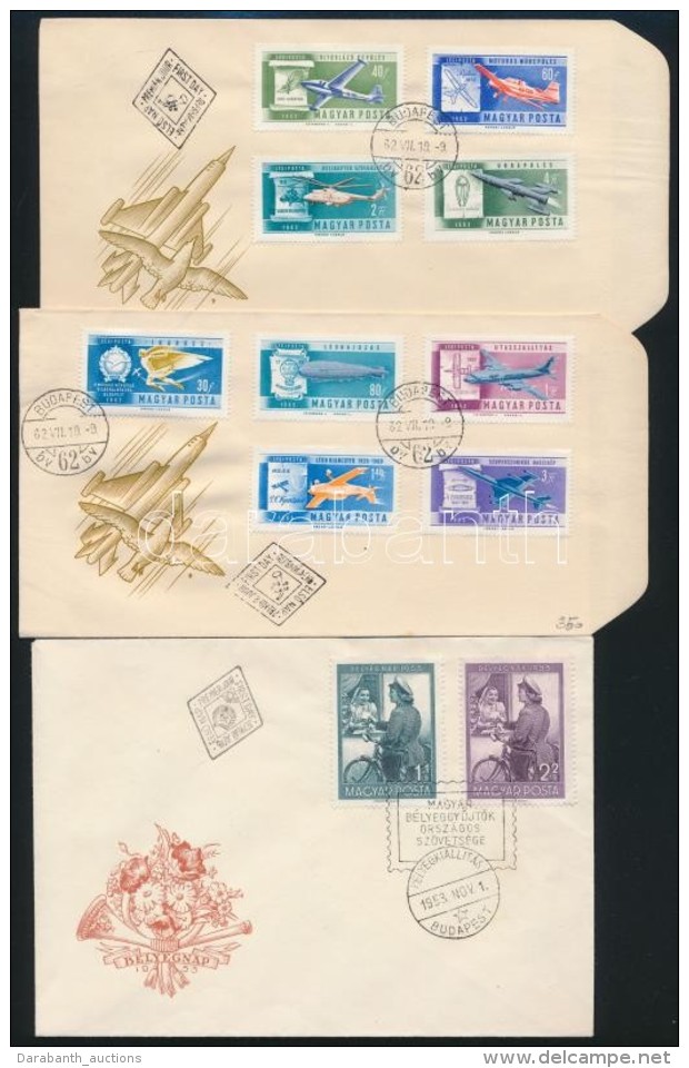 1961-1981 33 Db Bor&iacute;t&eacute;k, K&ouml;zt&uuml;k FDC-k &eacute;s Mal&eacute;v &uuml;nnepi J&aacute;rat... - Other & Unclassified