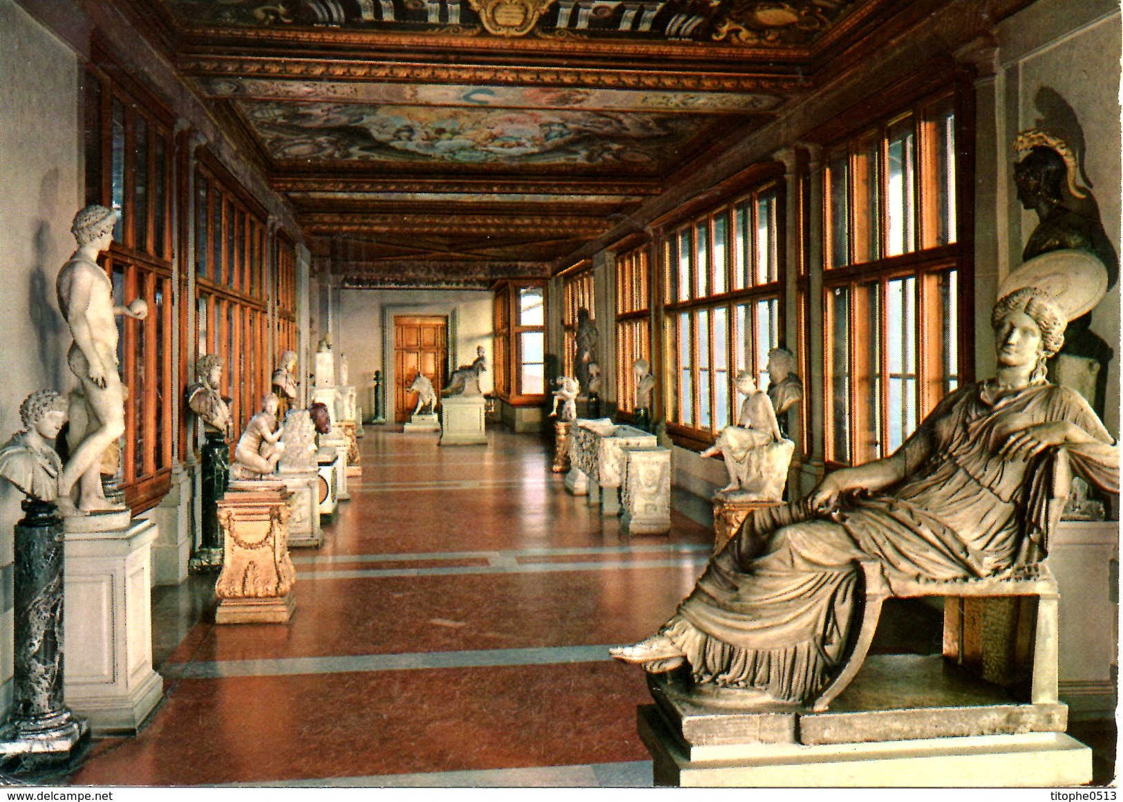 ITALIE. Carte Postale écrite. Galleria Degli Uffizi. - Firenze