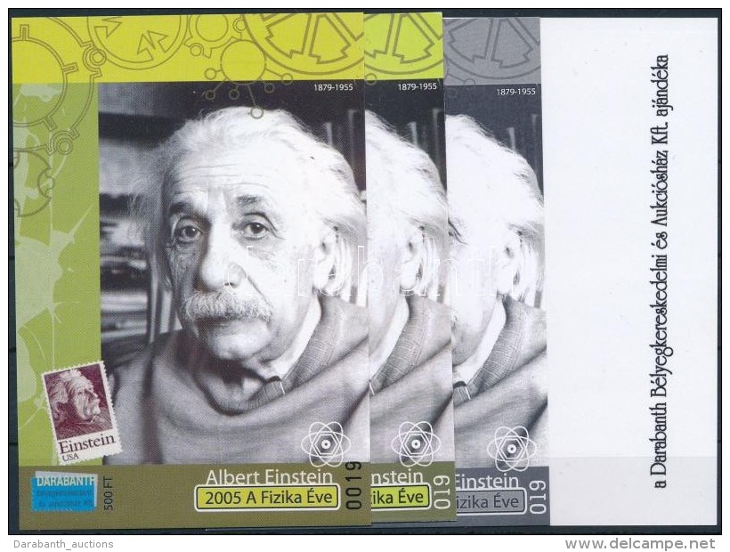 ** 2005 Einstein Eml&eacute;k&iacute;v Garnit&uacute;ra Azonos Sorsz&aacute;mmal 2005/31 (20.000) - Altri & Non Classificati