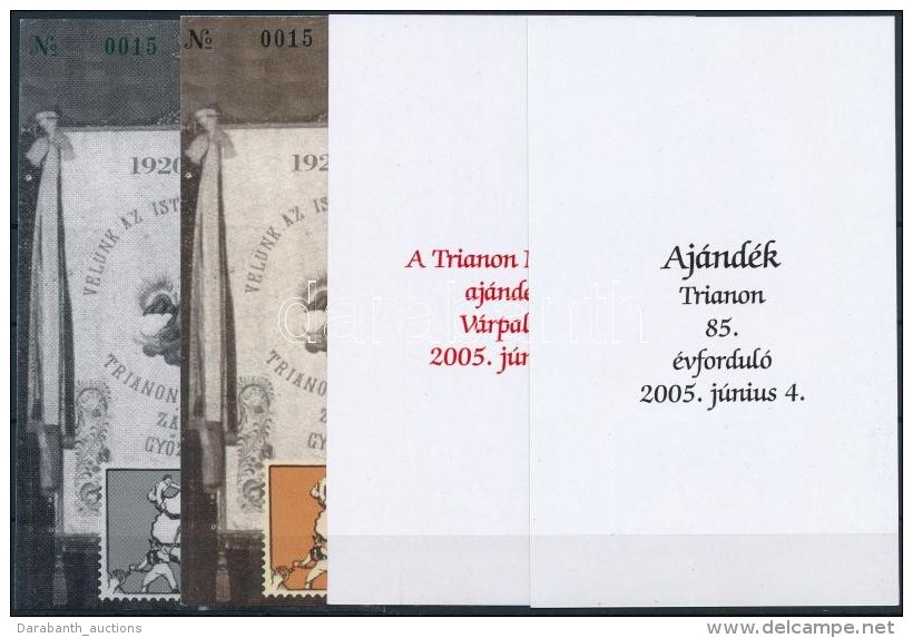 ** 2005 Trianon P&aacute;r Eml&eacute;k&iacute;v Garnit&uacute;ra 4 Db, Azonos Sorsz&aacute;mmal 2005/12-13... - Altri & Non Classificati