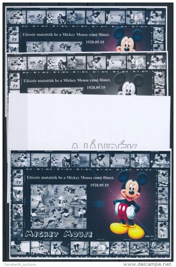 ** 2014/12 Mickey Mouse 4 Db-os Eml&eacute;k&iacute;v Garnit&uacute;ra (28.000) - Andere & Zonder Classificatie