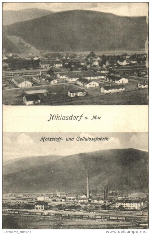* T2 Niklasdorf, Holzstoff Und Cellulosefabrik / Wood Pulp And Cellulose Factory - Non Classificati