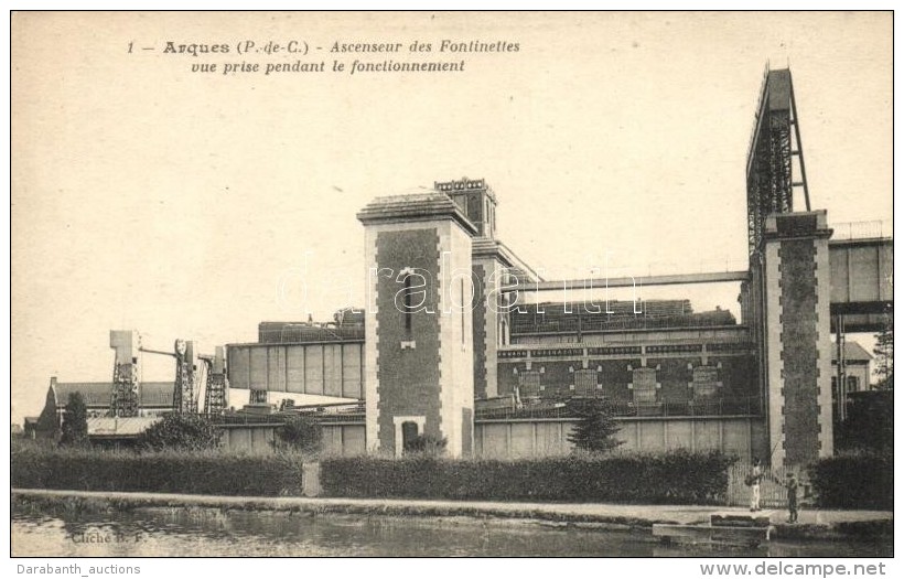 ** T2 Arques, Ascenseur Des Fontinettes Vue Prise Pendant Le Fonctionnement / Boat Lift 'Fontinettes' In Operation - Non Classificati