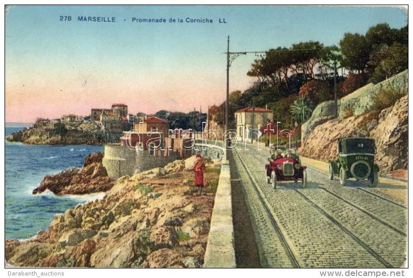 ** T2/T3 Marseille, Promenade De La Corniche, Automobiles (EK) - Non Classificati