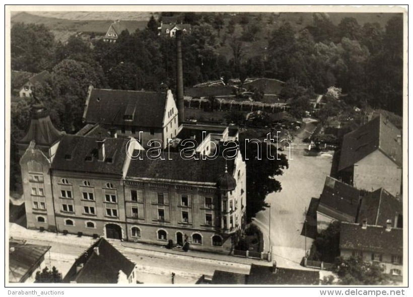 ** T2/T3 Donauw&ouml;rth, Kronenbrauerei, Besitzer Otto Abbt / Otto Abbt's Royal Brewery, Aerial View (EK) - Non Classificati