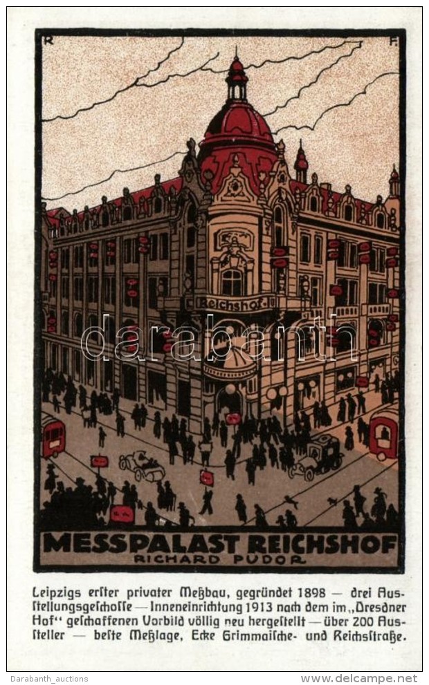 ** T1/T2 Leipzig, Messpalast Reichshof; Verlag Von Richard Pudor, K&uuml;nstlerische Messpostkarte No. 3 - Non Classificati