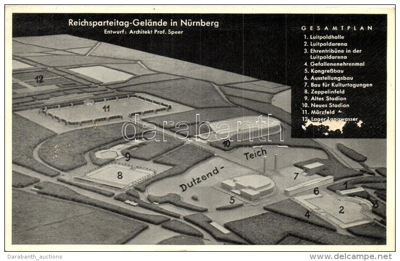 ** T2/T3 N&uuml;rnberg, Reichsparteitagsgel&auml;nde / Nazi Party Rally Grounds, Plan And Design Architect Prof.... - Non Classificati