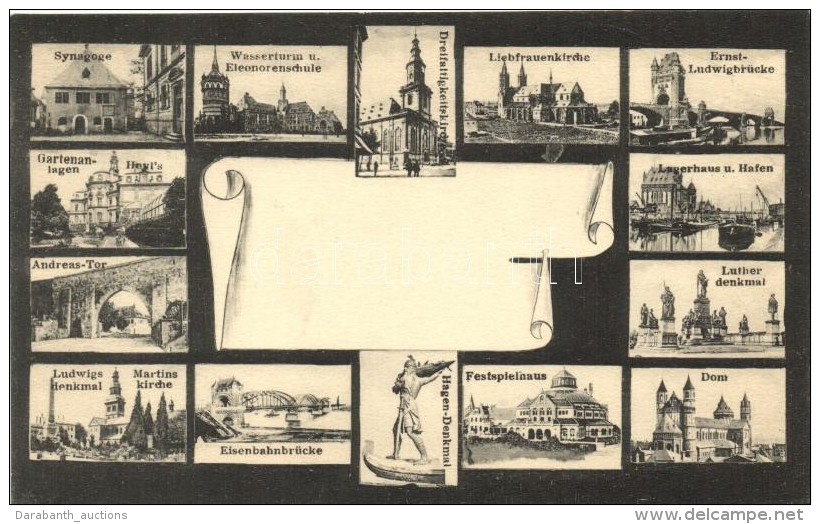 ** T1 Worms A. Rh., Multi-view With Synagogue - Non Classificati