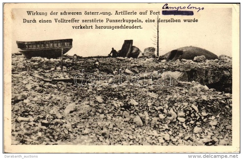 T2/T3 Campolongo, Wirkung Der Schweren &ouml;sterr.-ung. Artillerie / WWI Battle Scene, Austrian Artillery Unit,... - Non Classificati