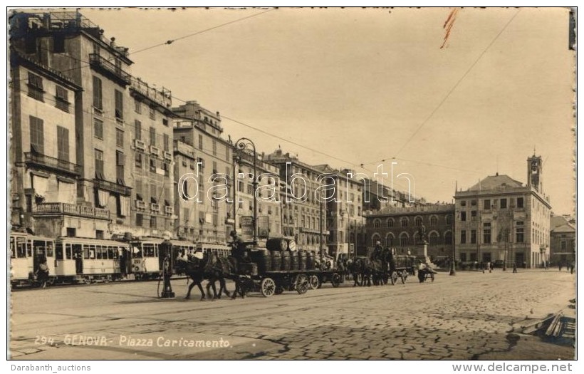 ** T2 Genova, Piazza Caricamento  / Square, Trams - Non Classificati