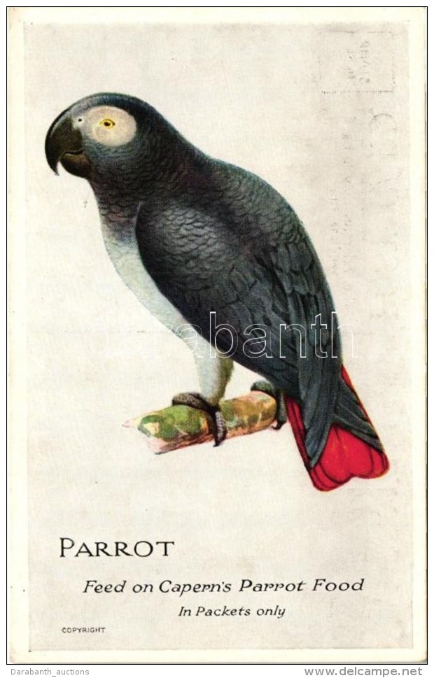 ** T1/T2 Parrot. Feed On Capern's Parrot Food, Advertisement - Non Classificati