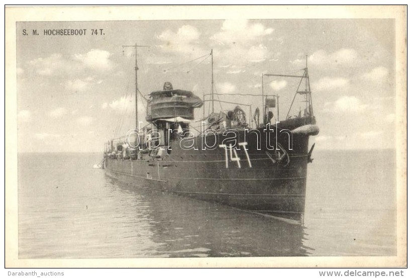 T2/T3 SM Hochseeboot 74 T. / K.u.K. Kriegsmarine, Austro-Hungarian Navy Sea Boat, Phot. A. Beer, Verlag F. W.... - Non Classificati