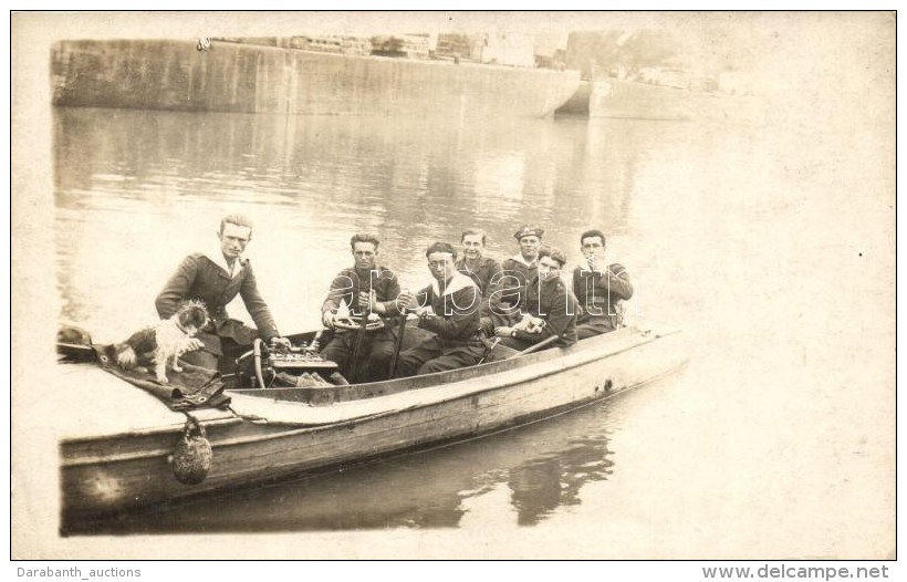 ** T2/T3 M. Kir. FolyamÅ‘rs&eacute;g Motorcs&oacute;nakban, Kuty&aacute;s Csoportk&eacute;p / Hungarian River... - Non Classificati