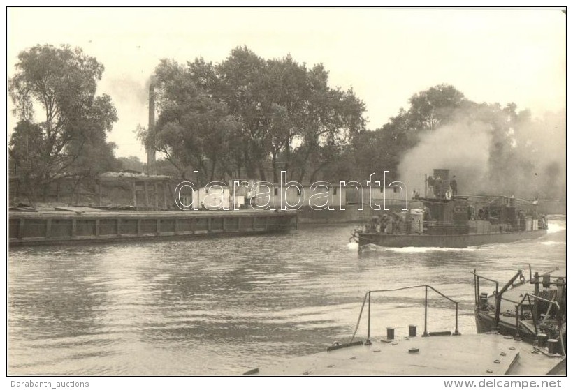 * T1/T2 1926 A Si&oacute;fok Å‘rnasz&aacute;d Az &oacute;budai Duna-&aacute;gban / Hungarian River Guard Ship, Emke... - Non Classificati