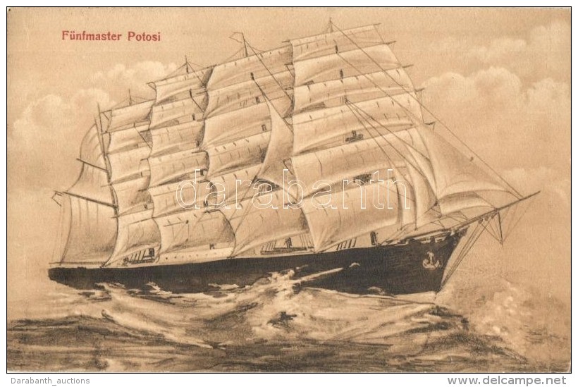 ** T2/T3 F&uuml;nftmaster Potosi, Five-masted Steel Barque (EK) - Non Classificati