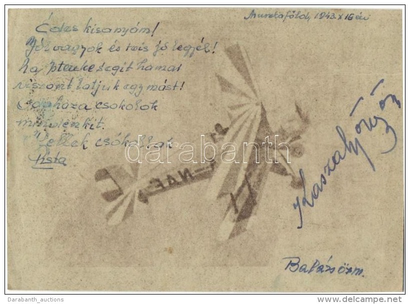 T2/T3 WWI K.u.K. Military Aircraft. Feldpost (EK) - Zonder Classificatie