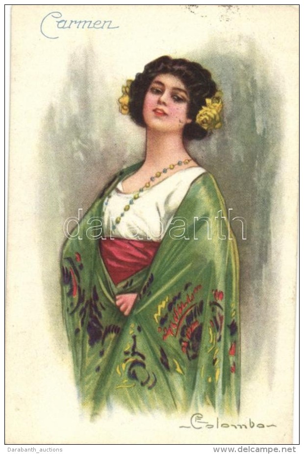 T1/T2 Carmen. Italian Art Postcard C.C.M. No. 1690-2 S: Colombo - Non Classificati