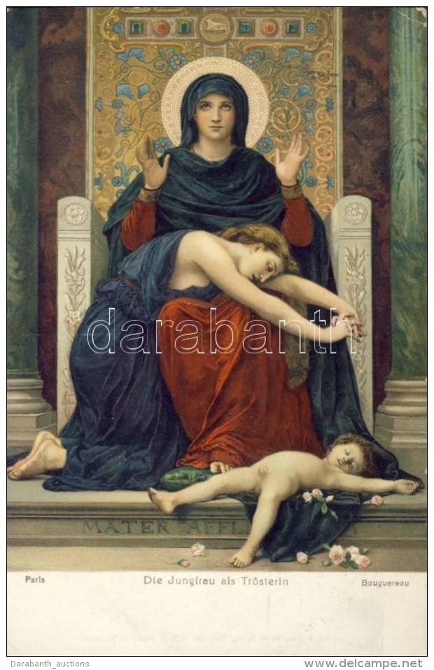 T2/T3 Die Jungfrau Als Tr&ouml;sterin, Stengel, Litho S: Bouguereau (EK) - Non Classificati