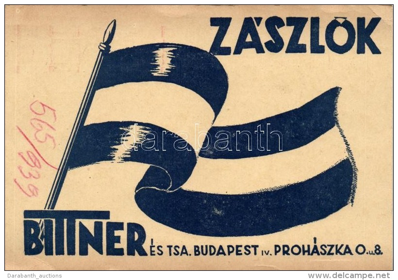 * T3/T4 Bittner &eacute;s T&aacute;rsa Z&aacute;szl&oacute;boltja, Rekl&aacute;m / Hungarian Flag Shop Advertisment... - Non Classificati